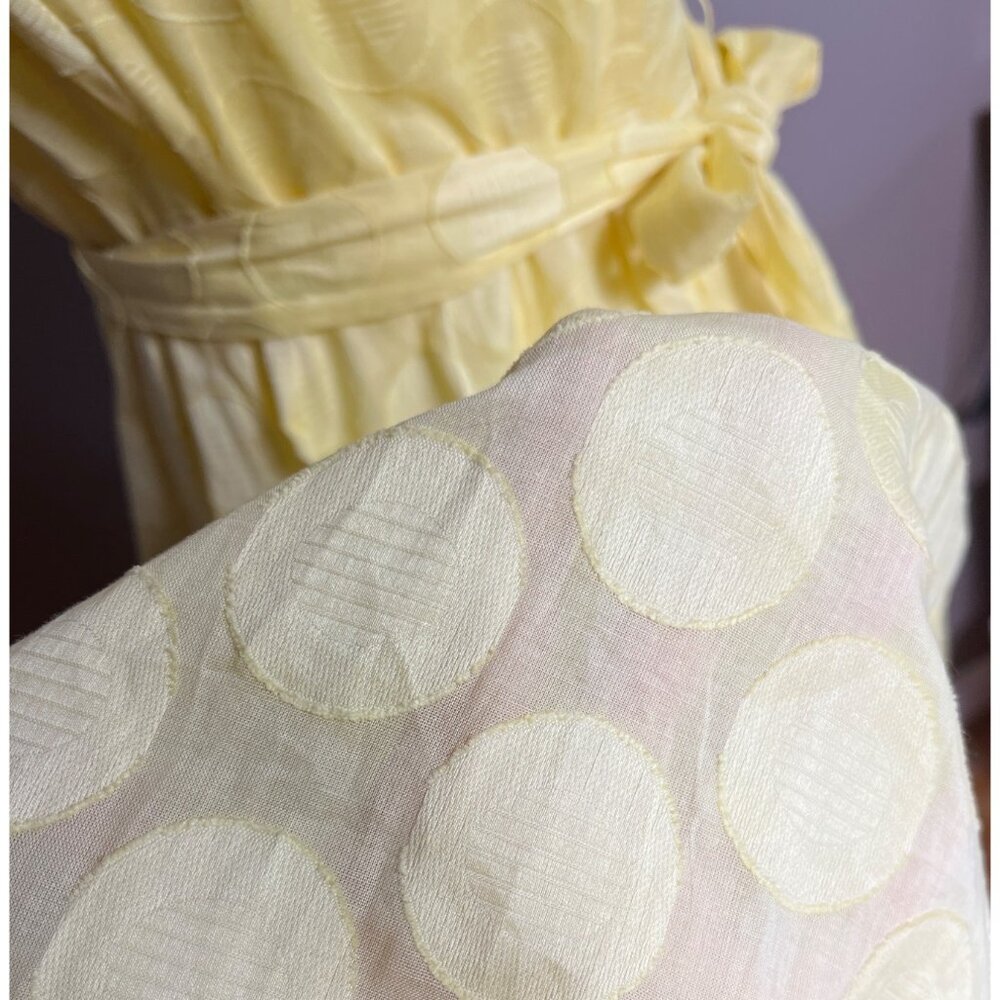 Retro Dress Yellow Fit Flare 50s Midi Full Skirt Nostalgia Party Wedding Women 4 - Picture 12 of 13